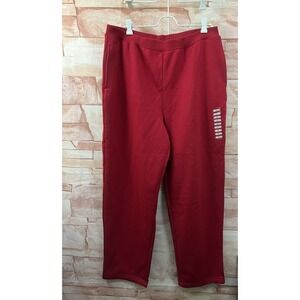 Studio Works Women Relaxed Size XL Red Sweatpants t NWT